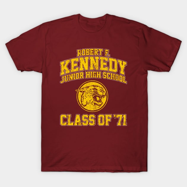 Robert F Kennedy Junior High School Class of 71 - Wonder Years T-Shirt by huckblade